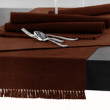 NNEDSZ Cotton Ribbed Table Runner 45cm x 150cm - COPPER
