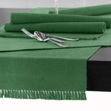 NNEDSZ Cotton Ribbed Table Runner 45cm x 150cm - HELDGE GREEN