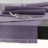 NNEDSZ Cotton Ribbed Table Runner 45cm x 200cm - LAVENDER MIST