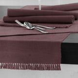 NNEDSZ 100% COTTON Ribbed Table Runner Nostalgia Rose 45 x 200cm