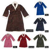 NNEDSZ Sherpa Bath Robe Blue S/M