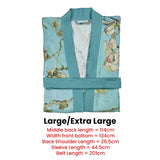 NNEDSZ Bedding House Van Gogh Almond Blossom Blue Kimono Bath Robe Large/Extra Large