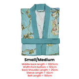 NNEDSZ Bedding House Van Gogh Almond Blossom Blue Kimono Bath Robe Small/Medium