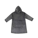 NNEDSZ Grey Super Soft Hooded Blanket Extra Large