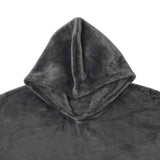 NNEDSZ Grey Super Soft Hooded Blanket Extra Large