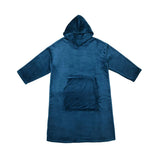 NNEDSZ Ink Blue Super Soft Hooded Blanket Extra Large