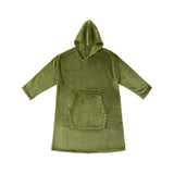 NNEDSZ Moss Green Super Soft Hooded Blanket Extra Large