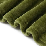 NNEDSZ Moss Green Super Soft Hooded Blanket Small/Medium