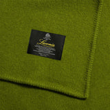 NNEDSZ Laconia 400GSM Premium Pure Wool Blanket Moss Green Single