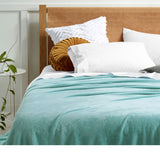 NNEDSZ Super Soft Blanket Single Size 160 x 240 cm Mist