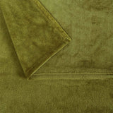 NNEDSZ Super Soft Blanket Single Size 160 x 240 cm Moss Green