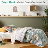 NNEDSZ Happy Kids Dino Mania Green 2 Piece Comforter Set Single