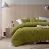 NNEDSZ Vintage Design Homewares Parquet Cacti Green Comforter Set Queen
