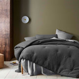 NNEDSZ Soho Waffle Dark Grey 3 Piece Comforter Set King