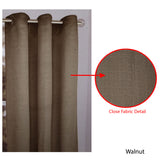 NNEDSZ One Piece of Sienna Eyelet Curtain 120 x 213cm Walnut