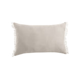 NNEDSZ Vintage Design Homewares Natural French Linen Filled Cushion Oblong - 35cm x 55cm