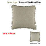 NNEDSZ Sage Square Filled Cushion 45cm x 45cm