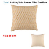 NNEDSZ Tami Cotton/Jute Square Filled Cushion 45cm x 45cm