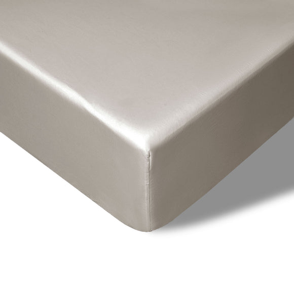 NNEDSZ 400TC Stone Bamboo Cotton Fitted Sheet 40cm Wall Double