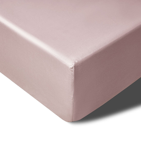 NNEDSZ 400TC Blush Bamboo Cotton Mega / Super Fitted Sheet 50cm Wall King