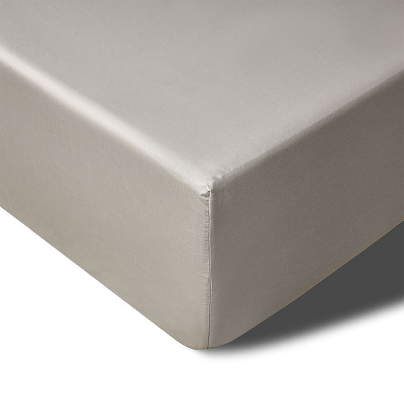 NNEDSZ 400TC Stone Bamboo Cotton Mega / Super Fitted Sheet 50cm Wall Queen