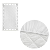 NNEDSZ Little Gem 100% Cotton Cot Mattress Protector
