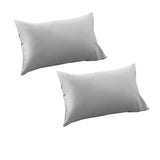 NNEDSZ Grey 400TC Bamboo Cotton Pair of Standard Pillowcases 48 x 73 + 15cm