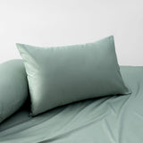 NNEDSZ Sage 400TC Bamboo Cotton Pair of Standard Pillowcases 48 x 73 + 15cm