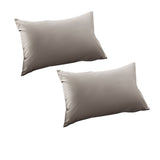 NNEDSZ Stone 400TC Bamboo Cotton Pair of Standard Pillowcases 48 x 73 + 15cm