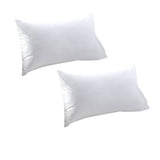 NNEDSZ White 400TC Bamboo Cotton Pair of Standard Pillowcases 48 x 73 + 15cm