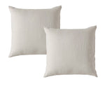 NNEDSZ Vintage Design Homewares Pair of Natural French Linen European Pillowcases