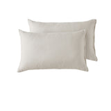 NNEDSZ Vintage Design Homewares Pair of Natural French Linen Standard Pillowcases