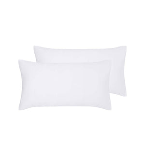 NNEDSZ Pair of White Hotel Deluxe Cotton King Pillowcases 50cm x 90cm