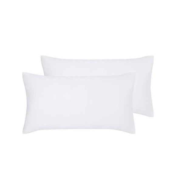 NNEDSZ Pair of White Hotel Deluxe Cotton King Pillowcases 50cm x 90cm