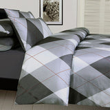 NNEDSZ Big Sleep Argyles Black Quilt Cover Set Single