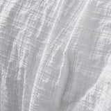 NNEDSZ Accessorize Augusta White Ruched Quilt Cover Set Single