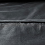 NNEDSZ Charcoal 400TC Charcoal Bamboo Cotton Double Stitched Quilt Cover Set Queen