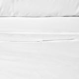 NNEDSZ White 400TC White Bamboo Cotton Double Stitched Quilt Cover Set Double