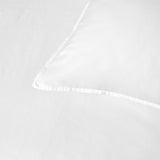 NNEDSZ White 400TC White Bamboo Cotton Double Stitched Quilt Cover Set Super King