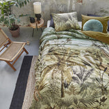 NNEDSZ Bedding House Banda Green Cotton Quilt Cover Set King
