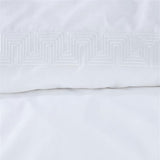 NNEDSZ Riviera Maison Elowen White Cotton Quilt Cover Set Queen