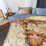 NNEDSZ Bedding House Homage Multi Cotton Sateen Quilt Cover Set Queen