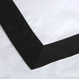 NNEDSZ White/Black Tailored Hotel Deluxe Cotton Quilt Cover Set King