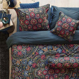 NNEDSZ PIP Studio Il Ricamo Dark Blue Cotton Quilt Cover Set Queen