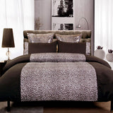 NNEDSZ Big Sleep Leopard Chocolate Quilt Cover Set Single