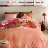 NNEDSZ Oilily Livia Multi Cotton Floral Quilt Cover Set King