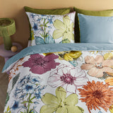 NNEDSZ Bedding House Lotti Multi Cotton Floral Quilt Cover Set King