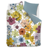 NNEDSZ Bedding House Lotti Multi Cotton Floral Quilt Cover Set Queen