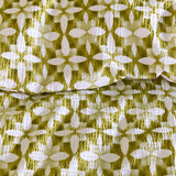NNEDSZ Bedding House Mae Green Seersucker Cotton Quilt Cover Set Queen