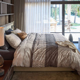 NNEDSZ Bedding House Mathis Natural Cotton Quilt Cover Set Queen